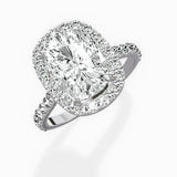 Secret Diamond Halo Engagement Ring