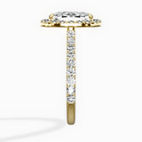 Secret Diamond Halo Engagement Ring