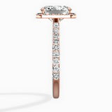 Secret Diamond Halo Engagement Ring