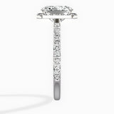 Secret Diamond Halo Engagement Ring