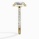Secret Diamond Halo Engagement Ring