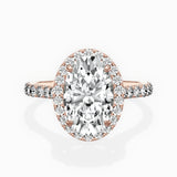Secret Diamond Halo Engagement Ring