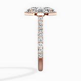 Secret Diamond Halo Engagement Ring