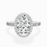 Secret Diamond Halo Engagement Ring
