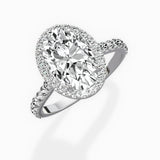 Secret Diamond Halo Engagement Ring