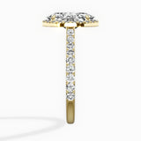 Secret Diamond Halo Engagement Ring