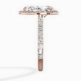 Secret Diamond Halo Engagement Ring