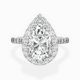 Secret Diamond Halo Engagement Ring