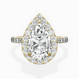 Secret Diamond Halo Engagement Ring