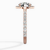 Secret Diamond Halo Engagement Ring
