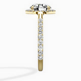 Secret Diamond Halo Engagement Ring