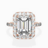 Secret Diamond Halo Engagement Ring