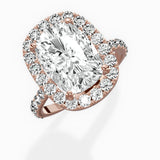 Secret Diamond Halo Engagement Ring