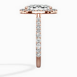 Secret Diamond Halo Engagement Ring