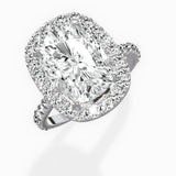 Secret Diamond Halo Engagement Ring