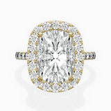 Secret Diamond Halo Engagement Ring