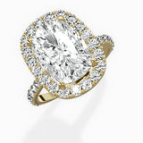 Secret Diamond Halo Engagement Ring