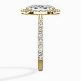 Secret Diamond Halo Engagement Ring