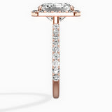 Secret Diamond Halo Engagement Ring