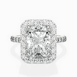 Secret Diamond Halo Engagement Ring