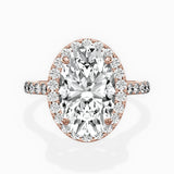 Secret Diamond Halo Engagement Ring