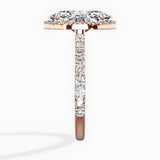 Secret Diamond Halo Engagement Ring