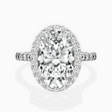 Secret Diamond Halo Engagement Ring