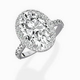 Secret Diamond Halo Engagement Ring