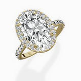 Secret Diamond Halo Engagement Ring