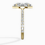 Secret Diamond Halo Engagement Ring