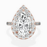 Secret Diamond Halo Engagement Ring