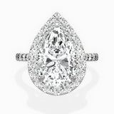 Secret Diamond Halo Engagement Ring