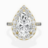 Secret Diamond Halo Engagement Ring