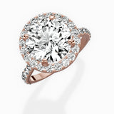Secret Diamond Halo Engagement Ring