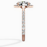 Secret Diamond Halo Engagement Ring