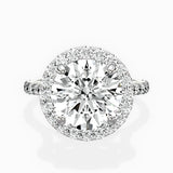 Secret Diamond Halo Engagement Ring