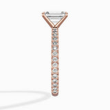 Classic Pave Solitaire Engagement Ring