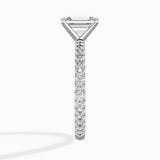 Classic Pave Solitaire Engagement Ring