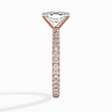 Classic Pave Solitaire Engagement Ring