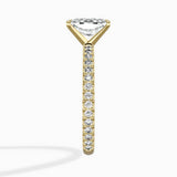 Classic Pave Solitaire Engagement Ring
