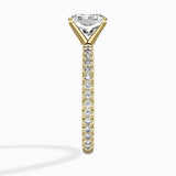 Classic Pave Solitaire Engagement Ring