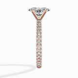 Classic Pave Solitaire Engagement Ring
