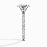 Classic Pave Solitaire Engagement Ring