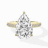 Classic Pave Solitaire Engagement Ring