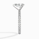 Classic Pave Solitaire Engagement Ring