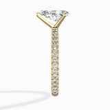 Classic Pave Solitaire Engagement Ring