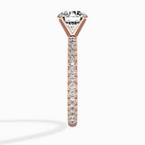 Classic Pave Solitaire Engagement Ring