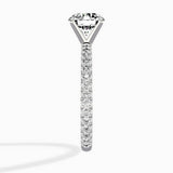 Classic Pave Solitaire Engagement Ring