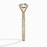 Classic Pave Solitaire Engagement Ring