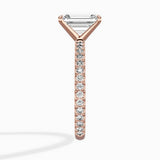 Classic Pave Solitaire Engagement Ring